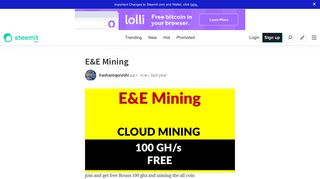 E&E Mining — Steemit