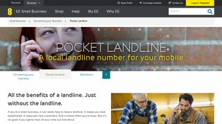 Pocket Landline | Mobile Landline Number for Business | EE