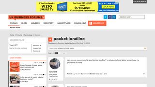pocket landline | UK Business Forums