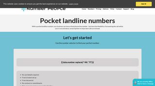 Free Pocket Landline number - NumberPeople.co.uk