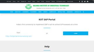 KIIT SAP Portal - KIIT