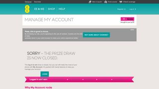 Log in to win with My T-Mobile - EE