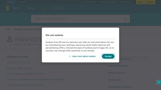 Manage and use your My EE account | Help | EE