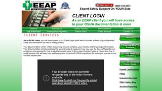 Client Services | EEAP | The Safety People