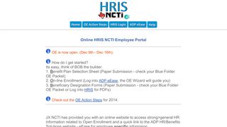 HRIS NCTI | Welcome!