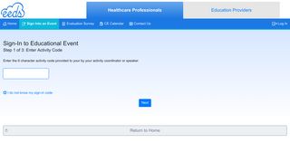 eeds (mobile) - Sign-In to Event