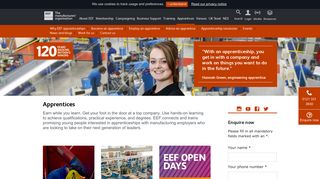 Manufacturing and engineering apprenticeships from EEF | EEF