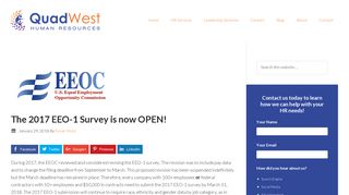 The 2017 EEO-1 Survey is now OPEN! - QuadWest