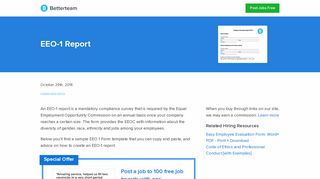 EEO-1 Report [Free Sample Download] - Betterteam