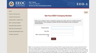 EEO1 Forgot Company Number