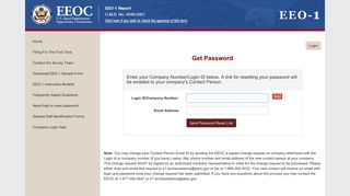 EEO1 Get Password Page