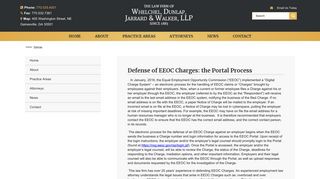 Defense of EEOC Charges: the Portal Process