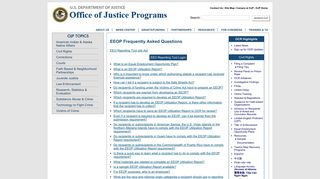 Office for Civil Rights at the Office of Justice Programs: EEOP ...