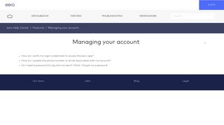 Managing your account – eero Help Center