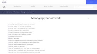 Managing your network – eero Help Center