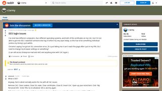EES login issues : army - Reddit