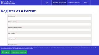 Register as a Parent | Early Excellence Assessment Tracker - EExAT