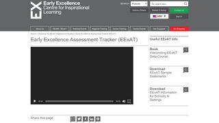 Early Excellence Assessment Tracker (EExAT) | Early Excellence