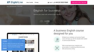 Business English - online English courses | EF English Live