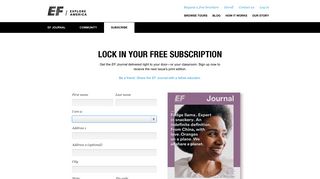 EF Journal | Subscribe
