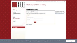 European Film Academy : EFA Members' Area