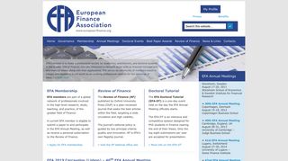 European Finance Association: Home | EFA