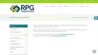 5500 Electronic Filing for the DOL EFAST2 System - RPG Consultants