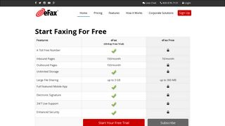 Receive Faxes Online for Free With a Free Fax Number - eFax®