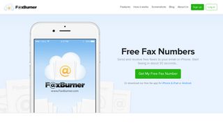 Free Fax | Send/Receive Fax To Email or Mobile | FaxBurner<