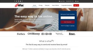 Fax Online with eFax - The World's #1 Online Fax Service