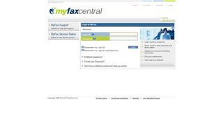 MyFaxCentral-Login