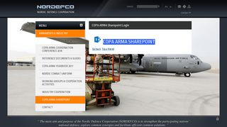 COPA ARMA Sharepoint Login - Nordefco