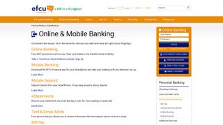 Online & Mobile Banking - EFCU Financial