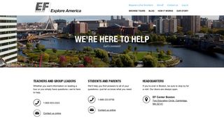 Contact Us | EF Explore America