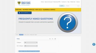 FAQs - Online Banking | Space Coast Credit Union