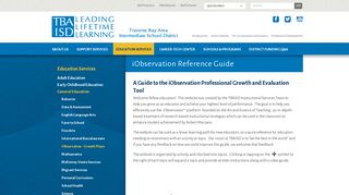 iObservation - Growth Plans - General Education - Education Services ...
