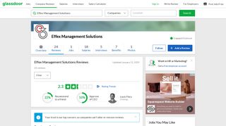 Effex Management Solutions Reviews | Glassdoor