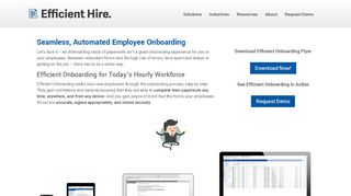 Employee OnBoarding | Efficient Hire - Efficient Forms