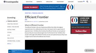 Efficient Frontier - Investopedia