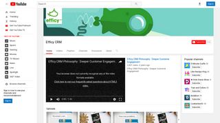 Efficy CRM - YouTube