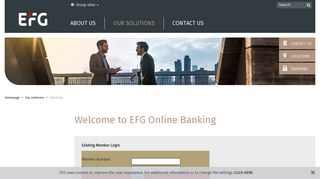 eBanking - Homepage - EFG Bank (Cayman)