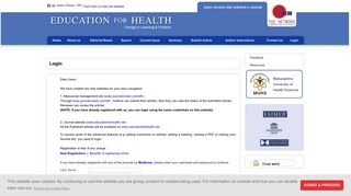Education for Health : Login
