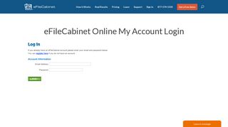 eFileCabinet Online Document Management Software Account Login