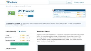 eFit Financial Reviews and Pricing - 2019 - Capterra