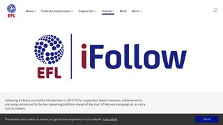 EFL Official Website - iFollow - The Football League