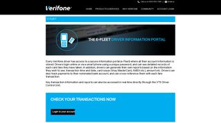 eFleet Portal - Verifone Taxi Solutions