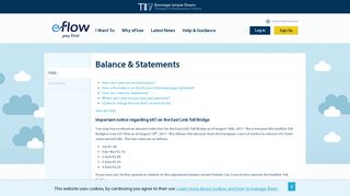 Balance & Statements - eFlow