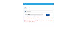 Sign In Enter username Enter Password Type : Select VO Accounting ...