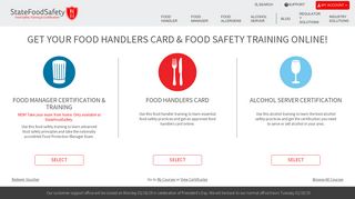 StateFoodSafety.com: Food Handlers Card & Safety Permit Online