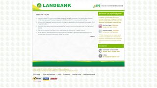 Procedures in E-Filing your Taxes - || Land Bank of the Philippines ...